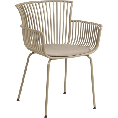Kave Home Béžová plastová zahradní židle LaForma Surpika