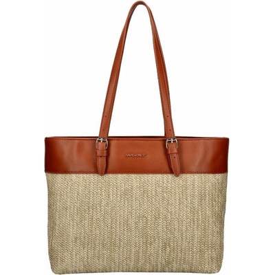 David Jones Shopper kabelka přes rameno letní béžová hnědá