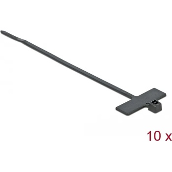 Delock кабелни превръзки с етикет, В 200 x Ш 2, 5 мм, 10 броя, черни