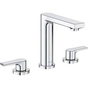 Kludi Zenta SL - Смесител за умивалник със сифон, монтаж с 3 отвора, хром 483930565 (483930565)