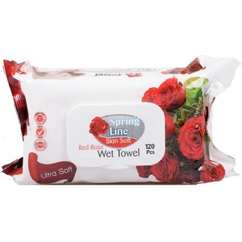 Spring Line Мокри кърпи 120бр - Червена роза (273)