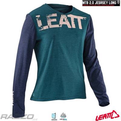 Leatt MTB 2.0 LONG JADE zelená/granátová dámský