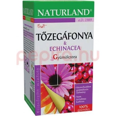 Naturland čaj S PRÍCH. BRUSNICE A ECHINACEI ovocný čaj 20 x 2 g