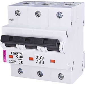 ETI Автоматичен прекъсвач 3p C 80A 20kA (2135731)