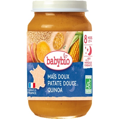 Babybio БИО Зеленчуково пюре с Киноа и сладка царевица 200г