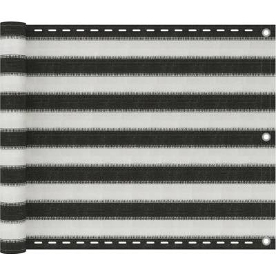 Vidaxl Balkónová zástěna HDPE 75x600 cm antracitová a bílá