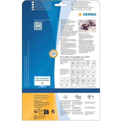 Herma Самозалепващи се етикети Security, 45.7 x 21 mm, 48 бр (1540100151)