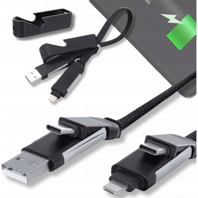 Rolling Square RS-X01WR inCharge X, magnetický 6v1, USB / USB-C / Lightning / MicroUSB / 100W, černý – Zboží Živě