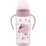 Lorelli Бебешко шише с мек накрайник Lorelli My Friend - 350 ml, Mellow Rose (10200640005) - ozone