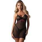 Obsessive Novenes Chemise & Thong Black XS/S