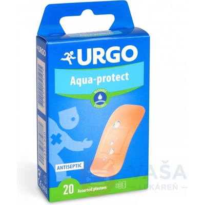 URGO Resistant Náplasť antiseptická, odolná, 3 veľkosti, 1x20 ks