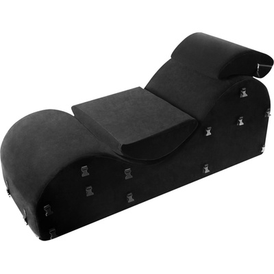 Liberator Black Label Esse - модулен 3-частен секс диван (черен)