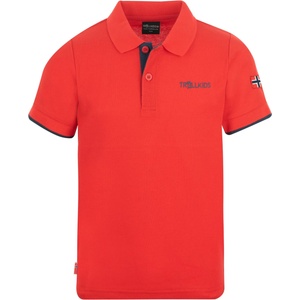 Trollkids Детска поло тениска Trollkids Kid's Bergen Polo XT Polo shirt - Bright Red / Mystic Blue - размер 104 (EU) (704-1800-0513)