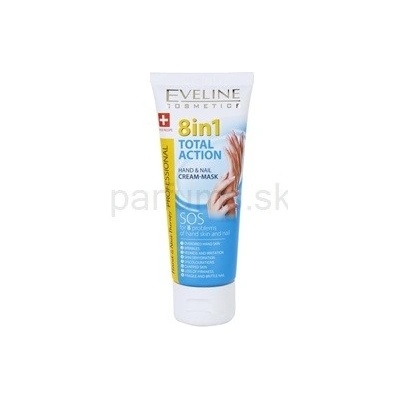 Eveline Cosmetics Total Action obnovujúci krém na ruky 8 v 1 Hands & Nails Cream-Mask 75 ml