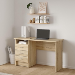  Бюро Function Plus с 3 чекмеджета Дъб сонома