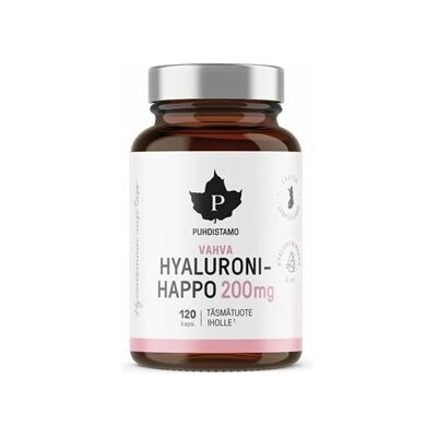 Puhdistamo Hyaluronic Acid 200mg 120 kapslí