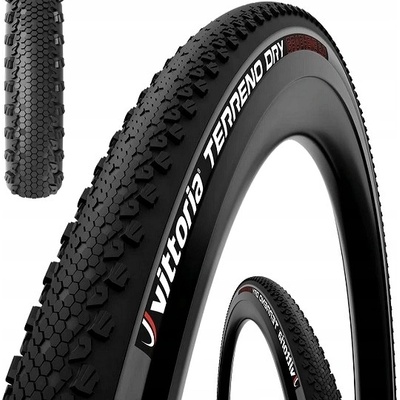 Gravelová Vittoria Terreno Dry 700 x 38C s drôtom, čierna