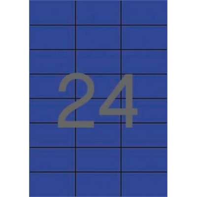 Etikety, 70x37 mm, farebné, APLI, modré, 480 etikiet bal