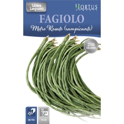 Hortus Фасул на метър (Увивен) тип Аспержов фасул Fagiolo metro rosato