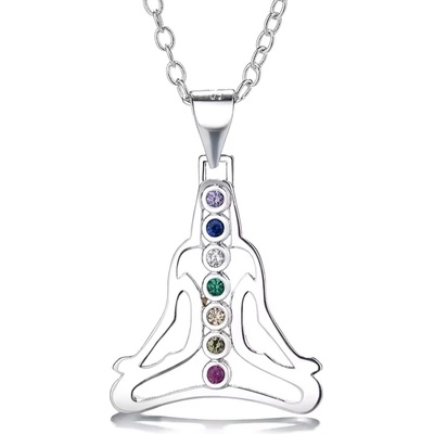 Majya Stříbrný řetízek s přívěskem INNER PEACE 11059