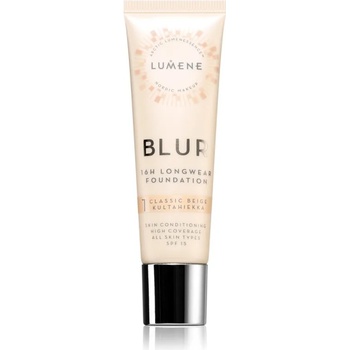 Lumene Blur 16h Longwear дълготраен фон дьо тен SPF 15 цвят 1 Classic Beige 30ml