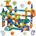 Магнитен конструктор Iso Trade - Писта с топки, 110 части (KRU25766)