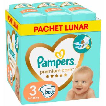 Pampers Бебешки пелени Pampers Premium Care - 3, XXL Box, 6-10 kg, 200 броя (1100017440)