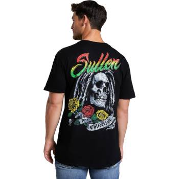 SULLEN Мъжка тениска sullen - premium - rasta skull - jet black - scm7396_jtbk