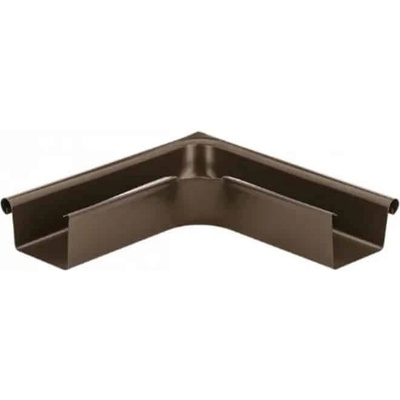 KJG Roh žľabový hranatý pozink vonkajší 250 mm šírka žľabu 85 mm RAL 8004 Medeno hnedá