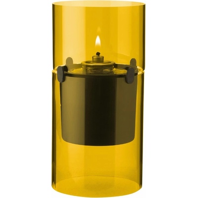 Olejová lampa LUCIE 17,5 cm, jantárová, sklo, Stelton