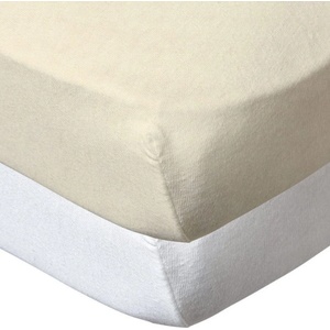 Babycalin Комплект 2 Броя Чаршафи 60X120 См Бял + Бежов Babycalin