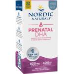 Nordic Naturals Prenatal DHA 830 mg | With 400 IU D3 [180 Гел капсули] Натурален