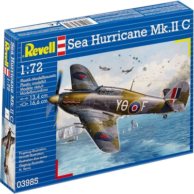 Revell Сглобяем модел Revell Военни: Самолети - Морски ураган Mk. II C