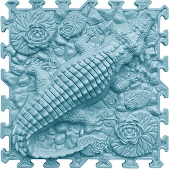 OrtoNature Masážna ortopedická podložka Krokodíl mäkká Svetlo modrá