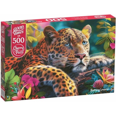 Cherry Pazzi Ležící Leopard 500 dílků – Sleviste.cz