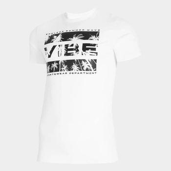 4F Мъжка Тениска 4F H4L21-TSM026-10 White (H4L21-TSM026)