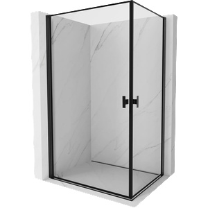 Mexen Mist-B Duo душ кабина 80 x 90 см, черна рамка, черна - 8A2-080L-090P-70-70 (8A2-080L-090P-70-70)