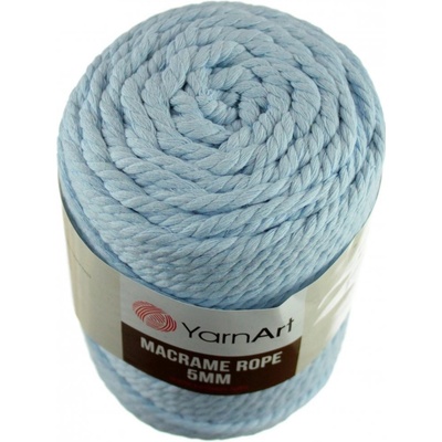 Macrame Rope 760 světle modrá 5 mm