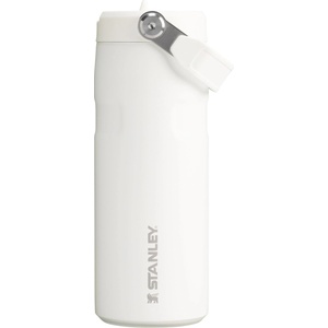 STANLEY 1913 Flip Straw drinking bottle with straw 0.47L - Thermo mug Cools for 8 hours - Ice cold for 40 hours - BPA-free - Leak-proof - For cup holders - Dishwasher safe - Frost - 10-12110-118 (10-12110-118