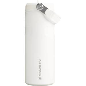 STANLEY 1913 Flip Straw drinking bottle with straw 0.47L - Thermo mug Cools for 8 hours - Ice cold for 40 hours - BPA-free - Leak-proof - For cup holders - Dishwasher safe - Frost - 100000112669 (10-12110-118