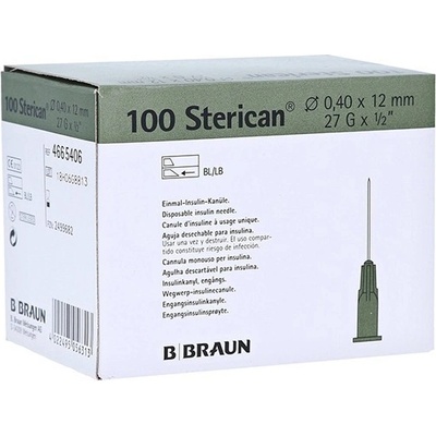 Sterican Injekčná ihla 27 G x 1/2 0,40 x 12 mm sivá 100 ks