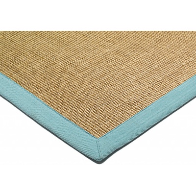 Asiatic Natural Weaves Sisal Linen/Aqua