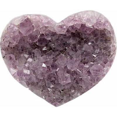 Nefertitis Ametyst drůza srdce AA kvalita 3 NF64049 - cca 8,7 x 7,8 cm, 152 g
