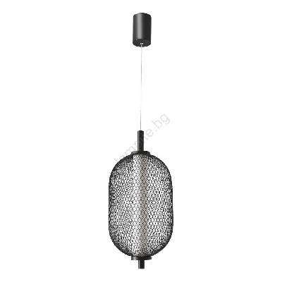 Висящ LED полилей на шнур PUMA LED/10W/230V, диаметър 15 cm, черен (CA1107)