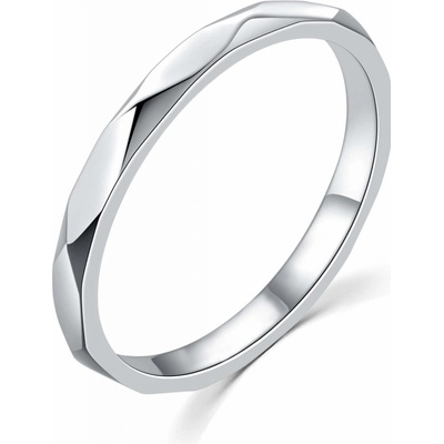 Moiss Minimalistický strieborný prsteň R00019