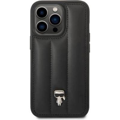 KARL LAGERFELD Гръб Karl Lagerfeld Quilted Puffy Ikonik Logo Case за iPhone 14 Pro - Черен