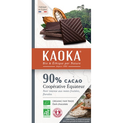 Kaoka Bio Čokoláda hořká 90% 100 g