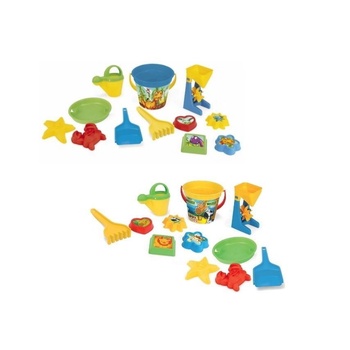 Wader Комплект кофи за пясък (също форми) 12 бр. - боядисани в материала (75033) (75033)