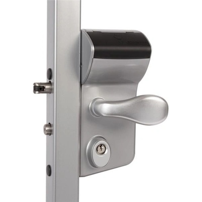LOCINOX VINCI ZILV - komplet zámkovej krabice s kódovým zámkom, pre profil 80 až 100 mm, pre krídlové bránky, strieborný LMKQ8080V2L_ZILV