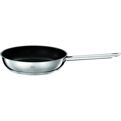 RÖSLE Elegance ProCeraPlus frying pan, non-stick and robust - Ø 24 cm, heat-resistant up to 260 °C, ceramic sealing, silver, stainless steel 18/10 - 130366